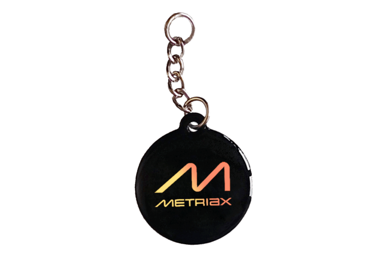 Metriax-Epoxy-RFID Keyfob-NFC Schlüsselanhänger-Schwarz-LF-HF-Chiptypen-kontaktlos
